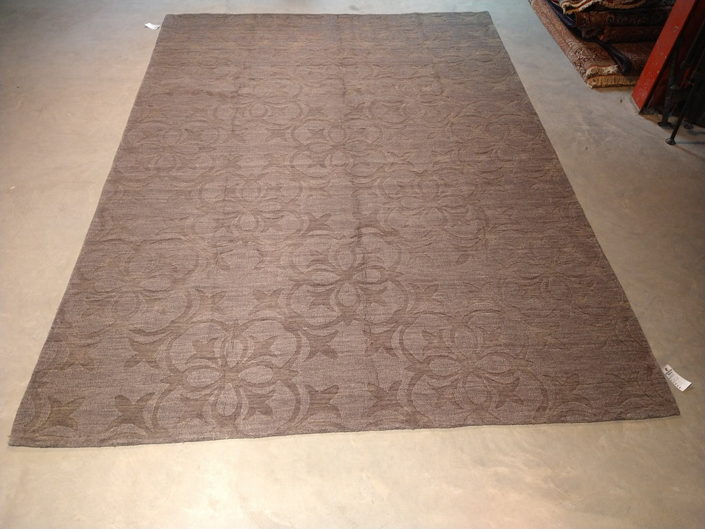 8 x 11 Modern Khaki Brown Rug- Neutral Contemporary Carpet #5454