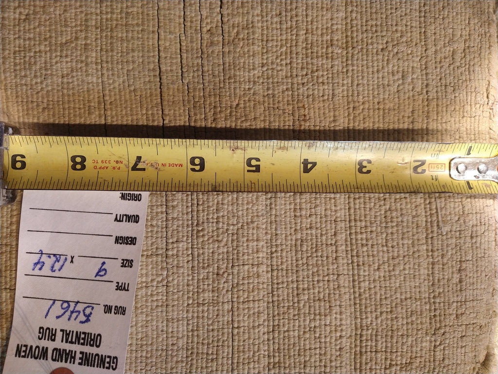 9 x 12 handmade Rug Bamboo Silk Lime Green #5461