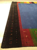 Load image into Gallery viewer, 8' x 10' QUALITY GABBEH RUG HANDMADE INDIA Contemporary  BLUE RAINBOW  #5468