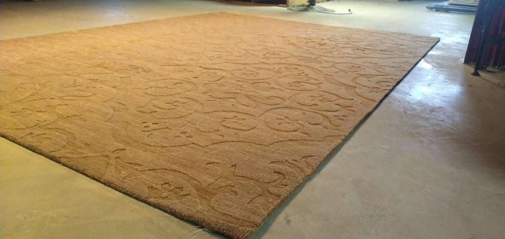 8 x 11 Contemporary Wool Rug Raised Wool Pile #5474