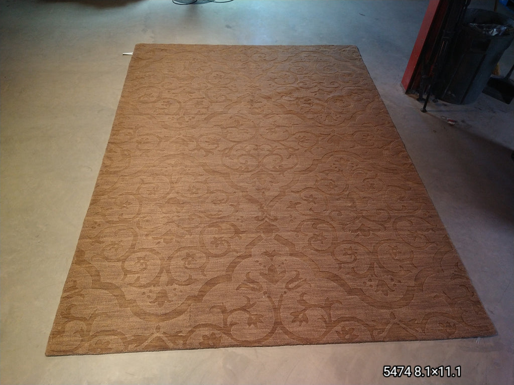 8 x 11 Contemporary Wool Rug Raised Wool Pile #5474