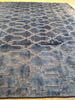Load image into Gallery viewer, 8 x 10 BLUE Bamboo Silk MODERN RUG #5481