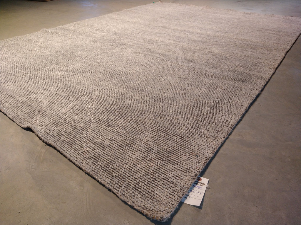 6 x 9 MODERN HANDMADE RUG LIGHT GRAY #5490