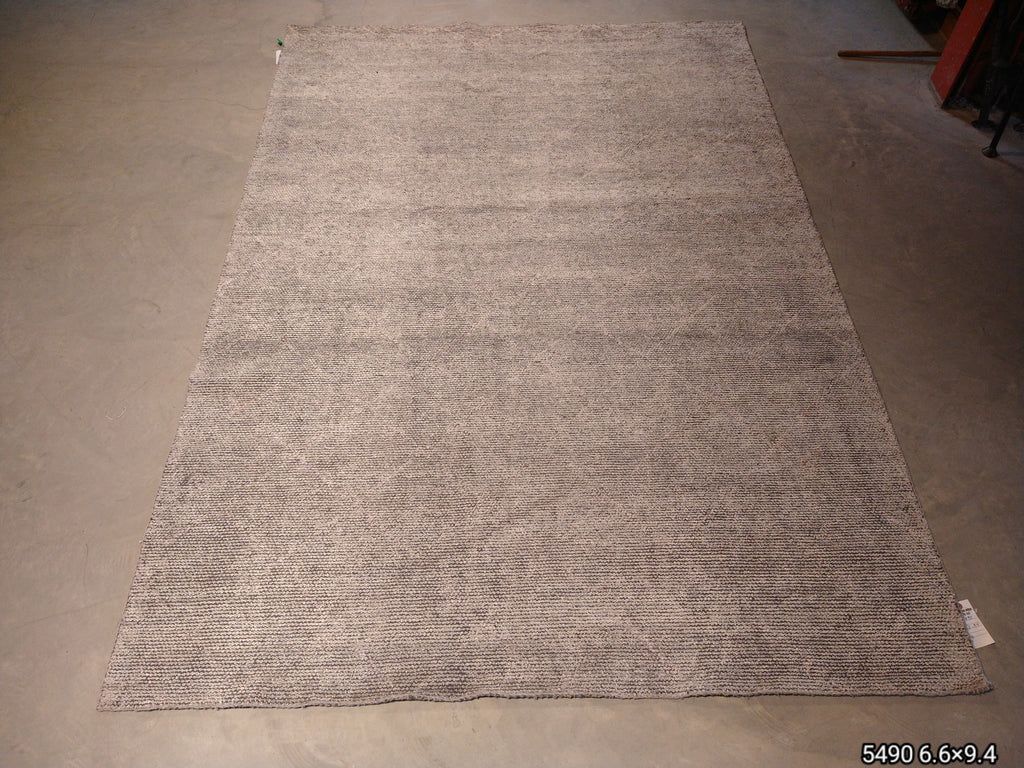 6 x 9 MODERN HANDMADE RUG LIGHT GRAY #5490