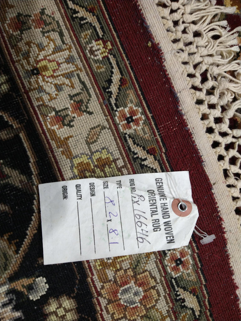 8.2 x 8.1 ROUND Wool and Silk high Quality Hand-knotted Rug #PIX-16646