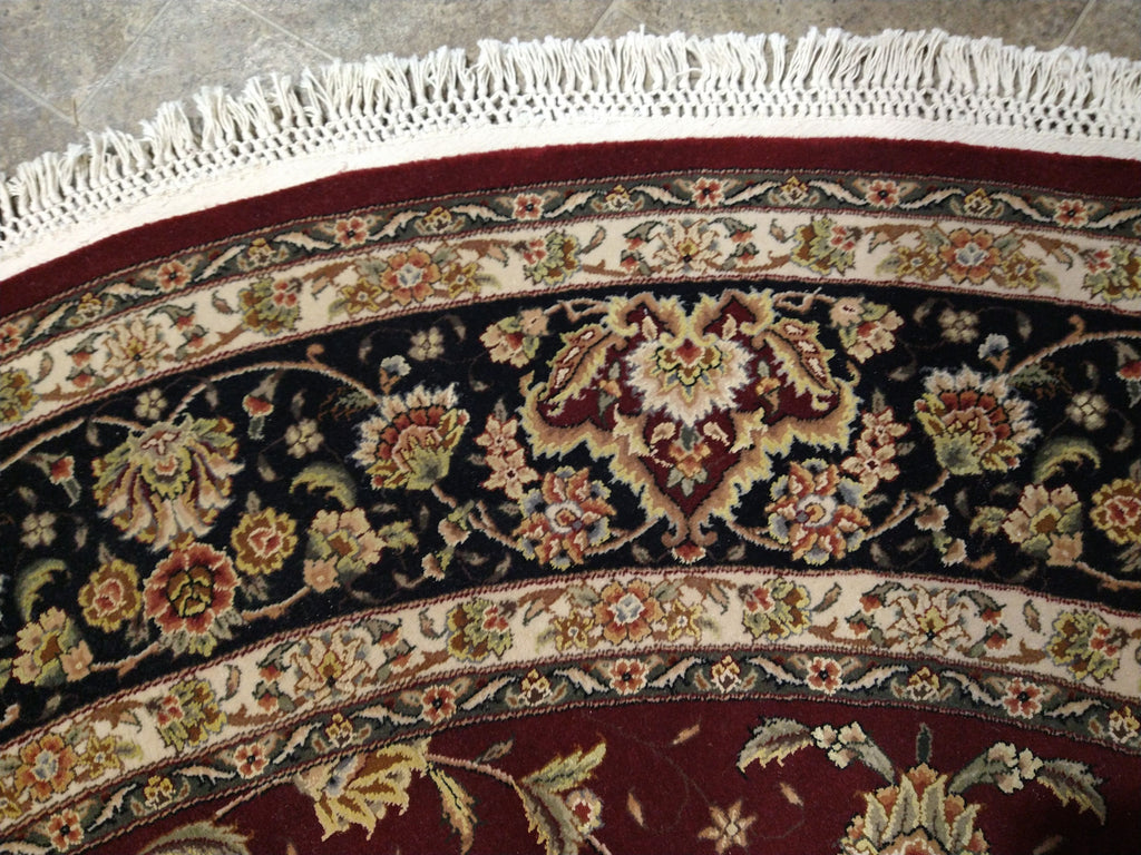 8.2 x 8.1 ROUND Wool and Silk high Quality Hand-knotted Rug #PIX-16646