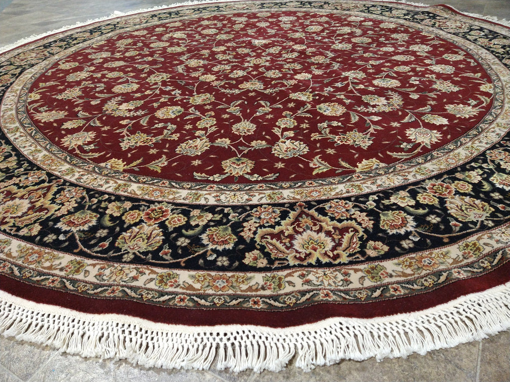 8.2 x 8.1 ROUND Wool and Silk high Quality Hand-knotted Rug #PIX-16646