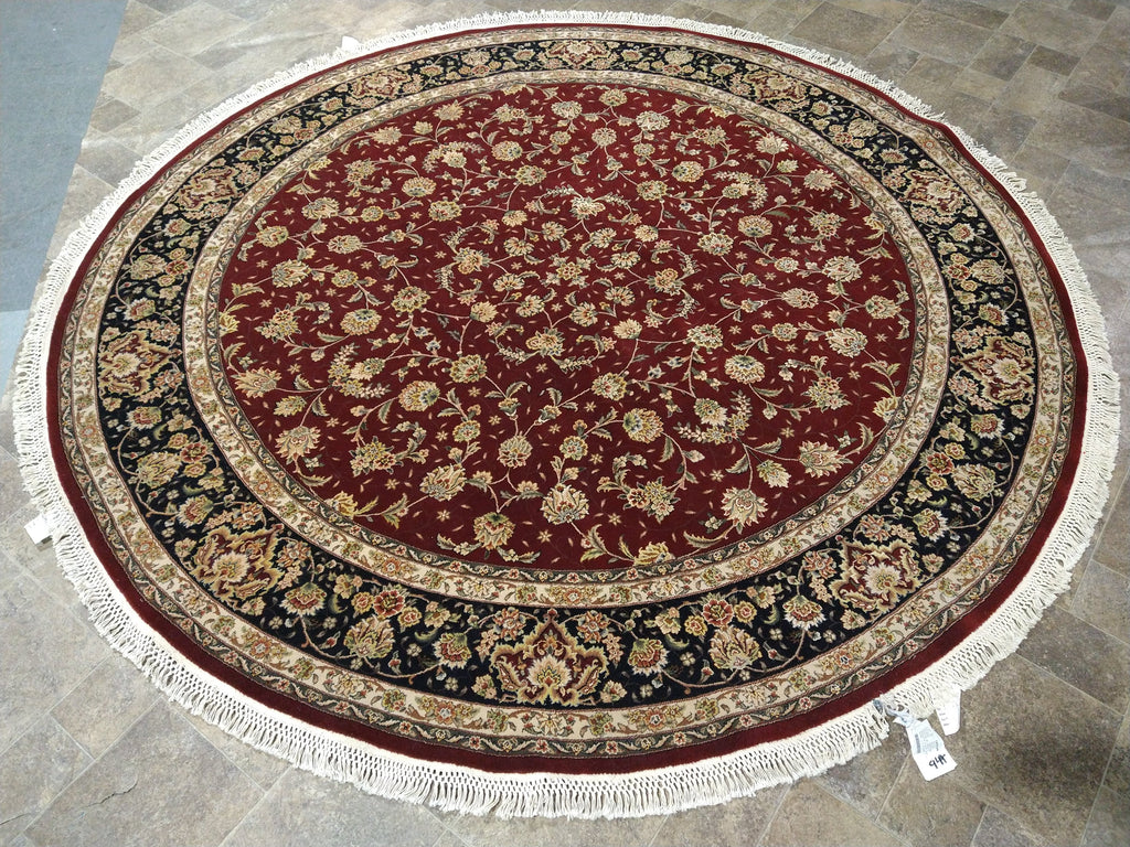 8.2 x 8.1 ROUND Wool and Silk high Quality Hand-knotted Rug #PIX-16646