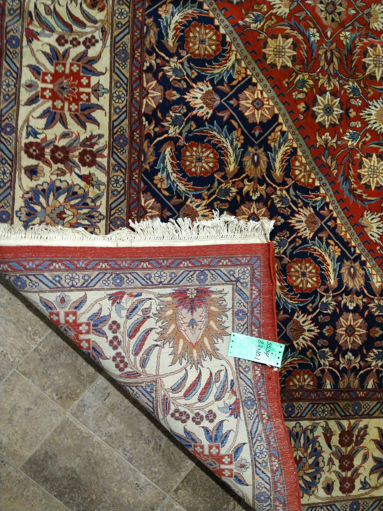 8' x 10' Fine Silky Wool Bijar Fine Quality Handmade Rug 240 KPSI F-5534