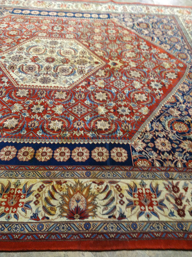 8' x 10' Fine Silky Wool Bijar Fine Quality Handmade Rug 240 KPSI F-5534