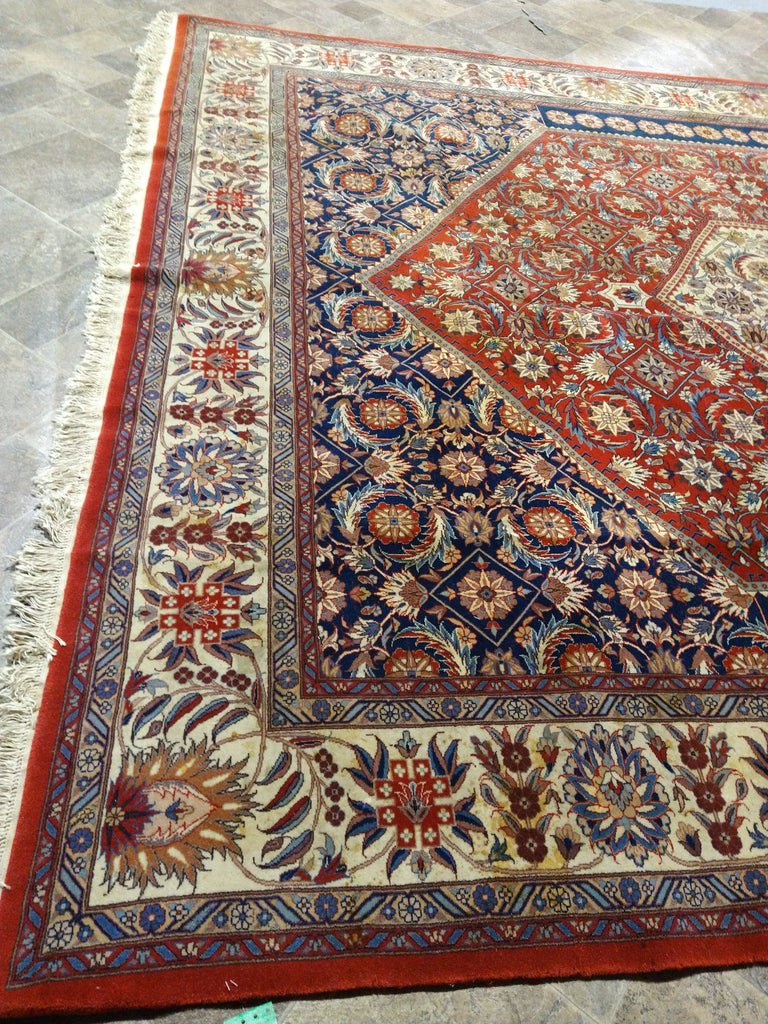 8' x 10' Fine Silky Wool Bijar Fine Quality Handmade Rug 240 KPSI F-5534