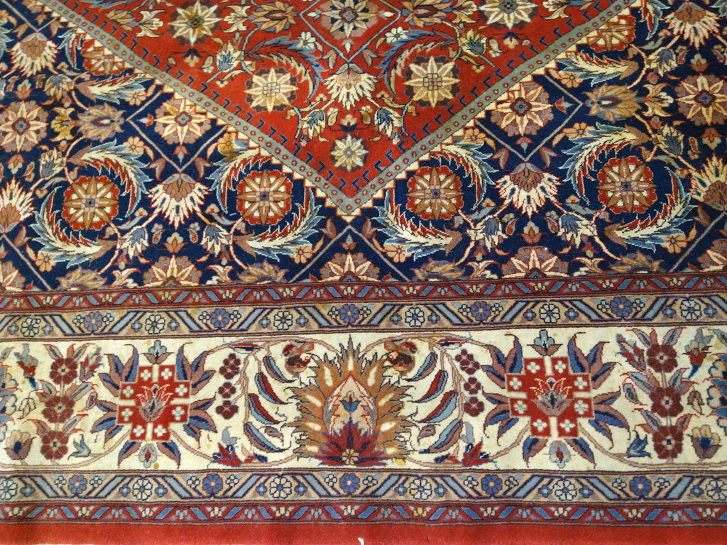 8' x 10' Fine Silky Wool Bijar Fine Quality Handmade Rug 240 KPSI F-5534