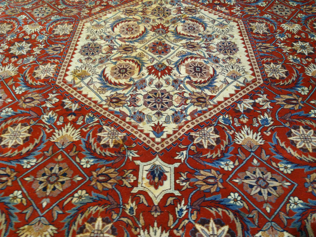 8' x 10' Fine Silky Wool Bijar Fine Quality Handmade Rug 240 KPSI F-5534