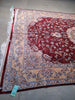 Load image into Gallery viewer, 6.6 x 9.10 Burgundy Bamboo Silk Turkish Rug Elegant #F-5556