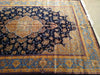 Load image into Gallery viewer, 6&#39; x 9&#39; Navy Blue Turkish Bamboo Silk Rug #F-5561