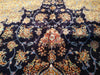 Load image into Gallery viewer, 6&#39; x 9&#39; Navy Blue Turkish Bamboo Silk Rug #F-5561