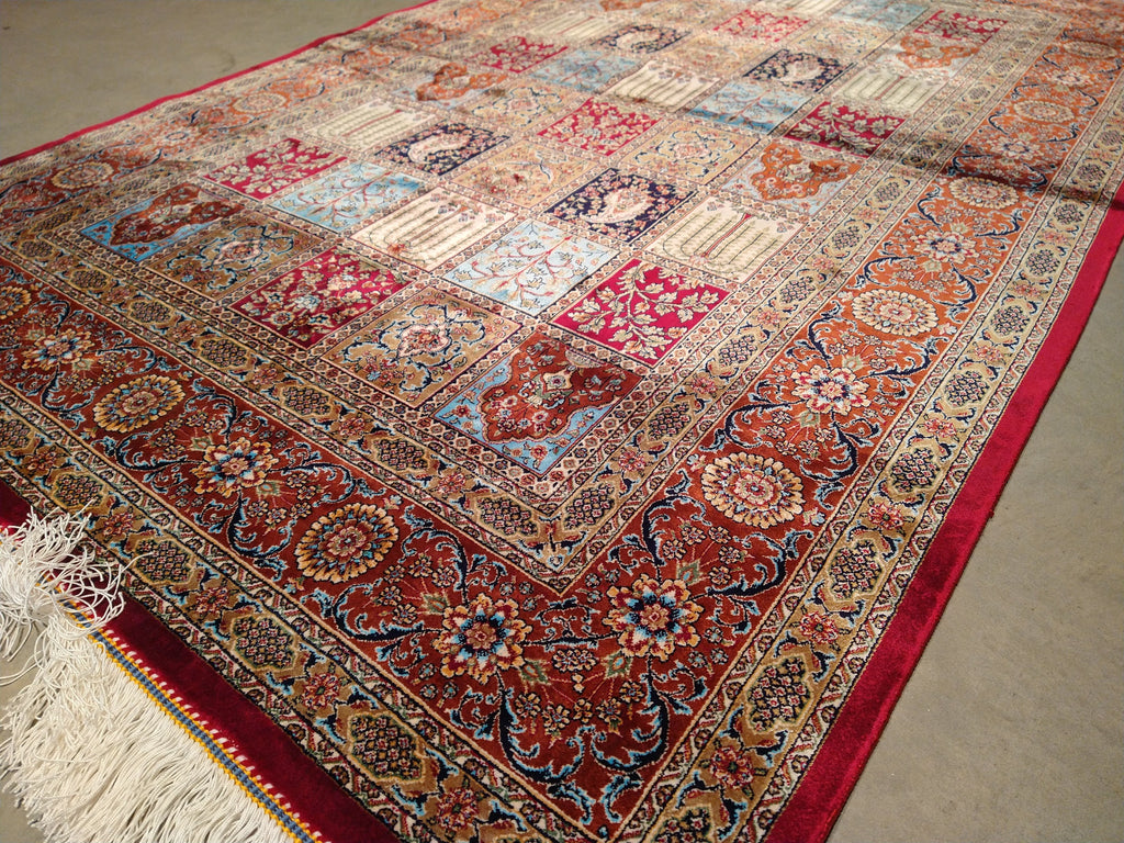 3' x 5' Turkish Baktiar Garden Silk rug   #F-5563