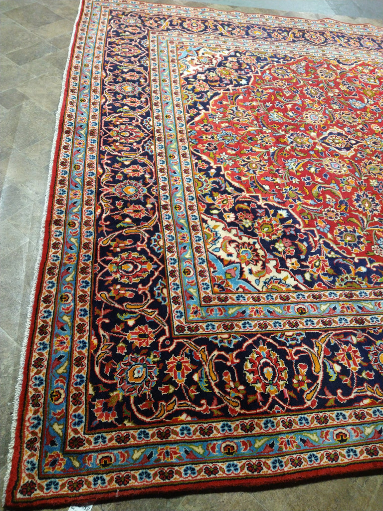 9.10 x 15.8 Persian Kashan Rug Classic Quality Carpet #F-5583