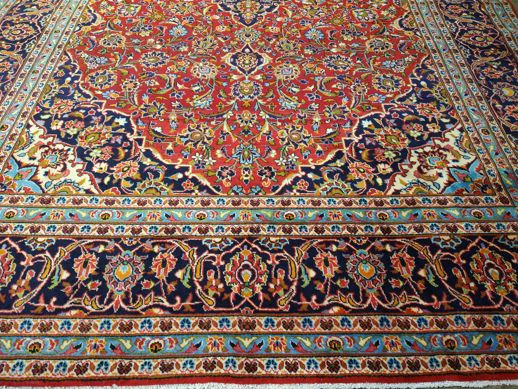 9.10 x 15.8 Persian Kashan Rug Classic Quality Carpet #F-5583