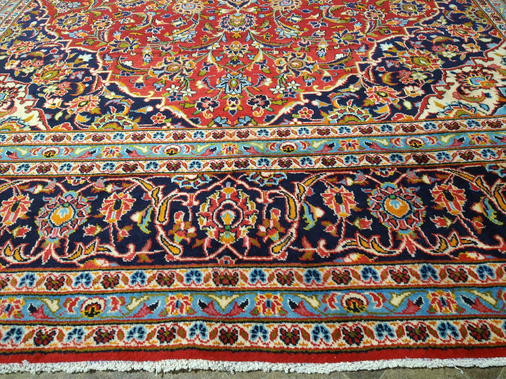 9.10 x 15.8 Persian Kashan Rug Classic Quality Carpet #F-5583