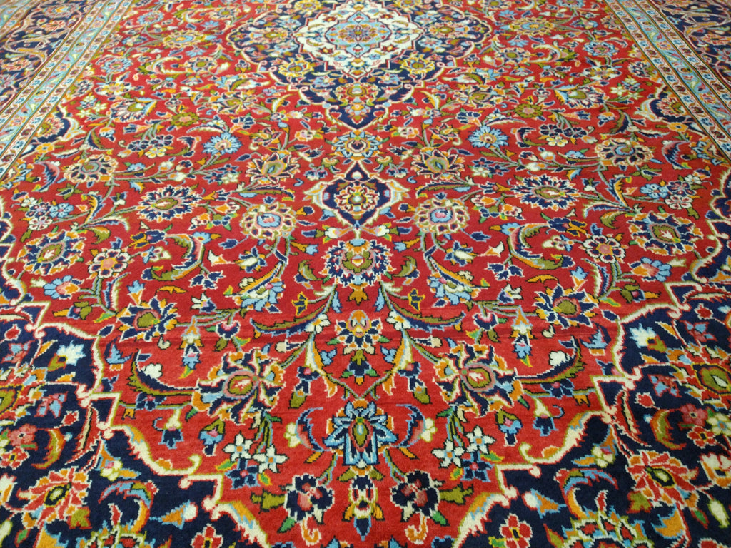 9.10 x 15.8 Persian Kashan Rug Classic Quality Carpet #F-5583