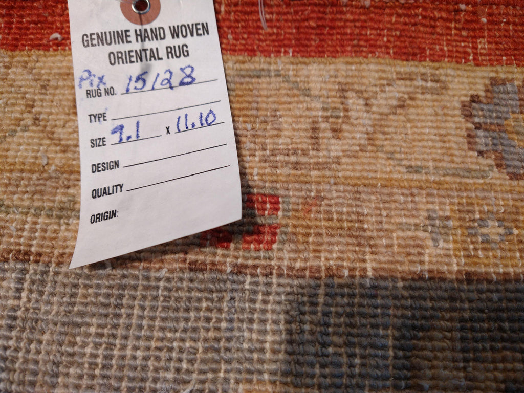 9.1 x 12.0 Lovely Quality Ziglar Chobi Peshawar Rug #PIX-15128