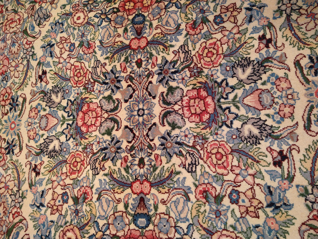 9.2 x 11.11 QUALITY HAND_KNOTTED RUG FRENCH AUBUSSON IVORY #F-5598