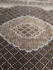 Load image into Gallery viewer, 8.3 x 11.8 Wool and Silk Tabriz Mahi Rug BLACK Fine Weave 200 KPSI #F-5607