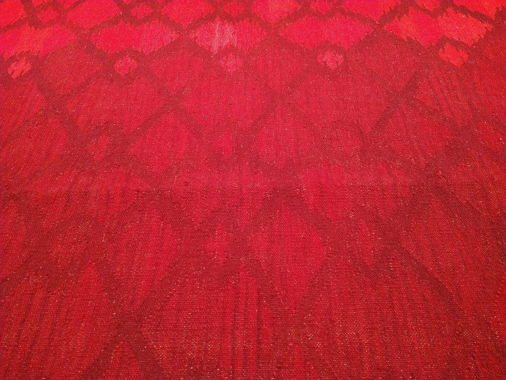 5.1 x 7.11 Contemporary Red Rug Modern Kilim #F-5612