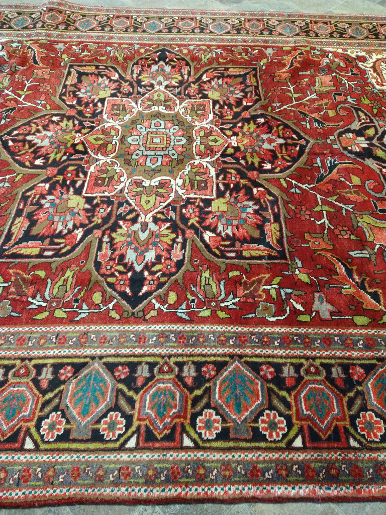 8.2 x 11.6 Authentic Quality Persian Heriz Rug #F-5624