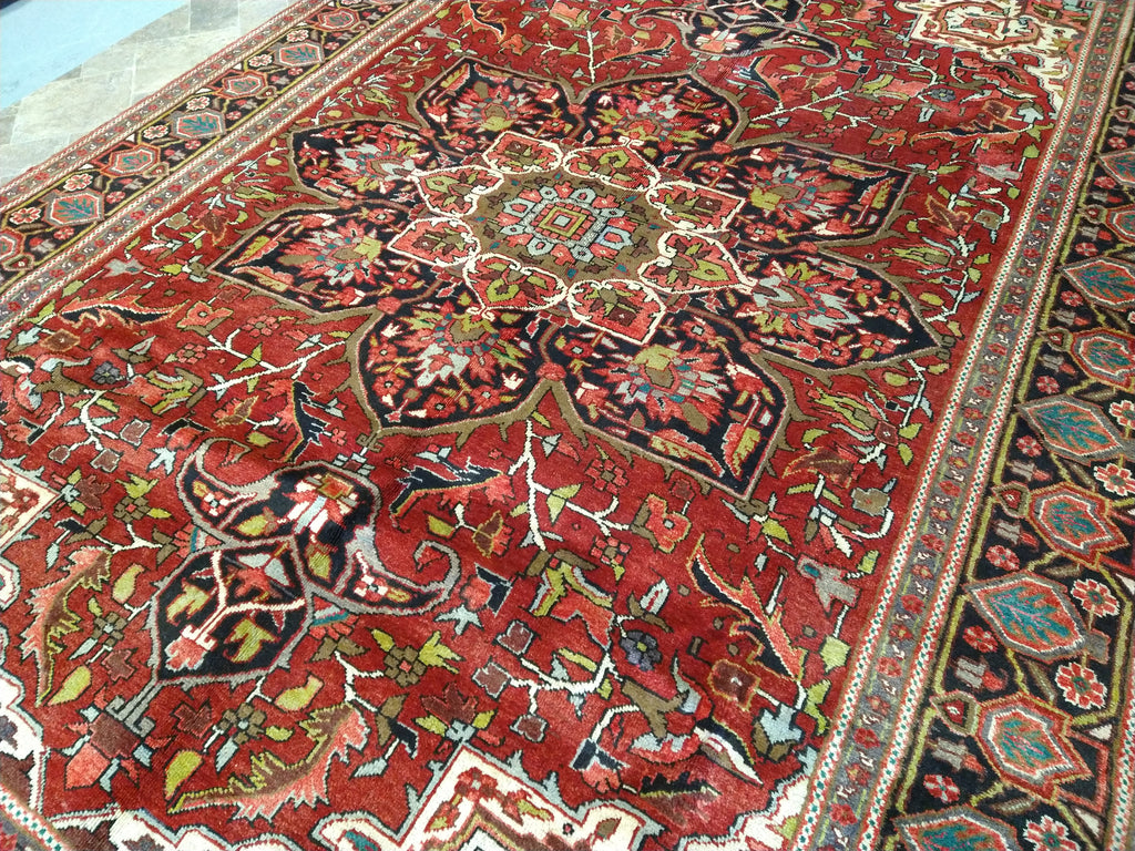 8.2 x 11.6 Authentic Quality Persian Heriz Rug #F-5624