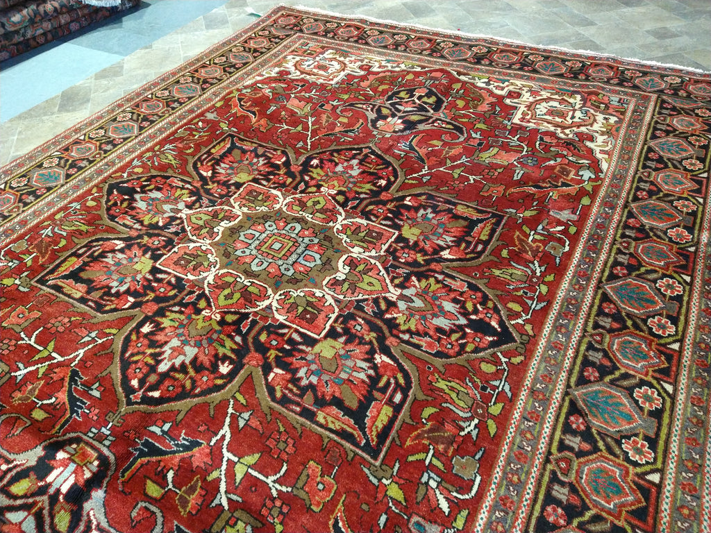 8.2 x 11.6 Authentic Quality Persian Heriz Rug #F-5624
