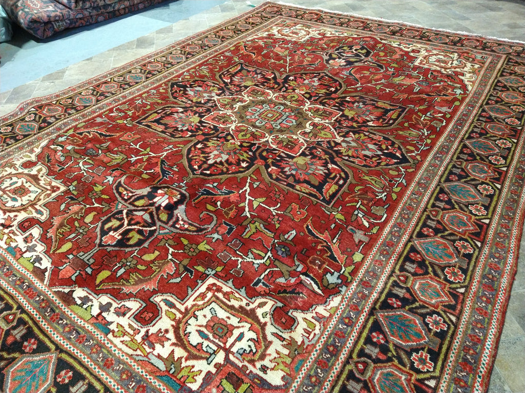 8.2 x 11.6 Authentic Quality Persian Heriz Rug #F-5624