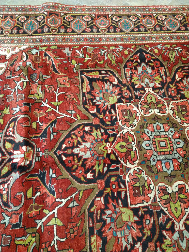 8.2 x 11.6 Authentic Quality Persian Heriz Rug #F-5624