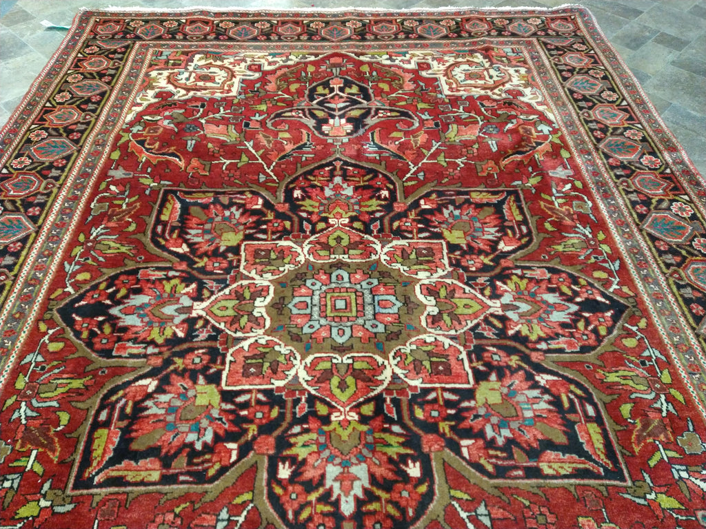 8.2 x 11.6 Authentic Quality Persian Heriz Rug #F-5624