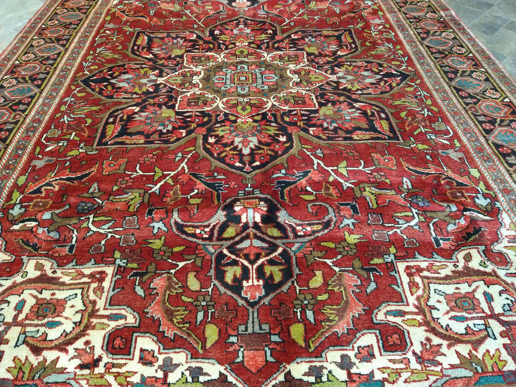 8.2 x 11.6 Authentic Quality Persian Heriz Rug #F-5624
