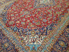Load image into Gallery viewer, 9.6 x 13.10 Persian Red Blue Traditional Kashan Rug Semi-Antique #F-5625