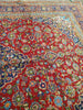 Load image into Gallery viewer, 9.6 x 13.10 Persian Red Blue Traditional Kashan Rug Semi-Antique #F-5625