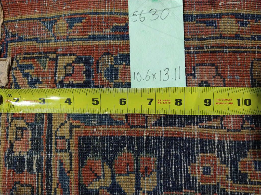 10.6 x 13.11 Sarouk RUG Coral #F-5630