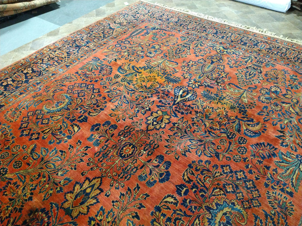 10.6 x 13.11 Sarouk RUG Coral #F-5630