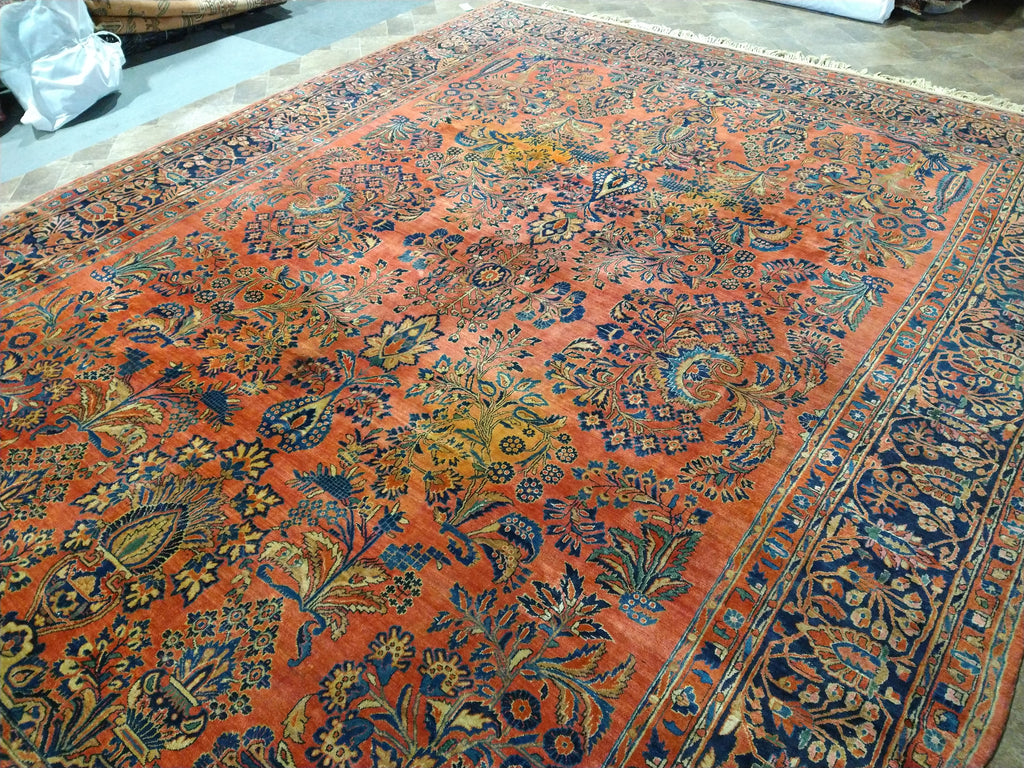 10.6 x 13.11 Sarouk RUG Coral #F-5630
