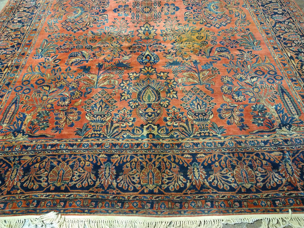 10.6 x 13.11 Sarouk RUG Coral #F-5630