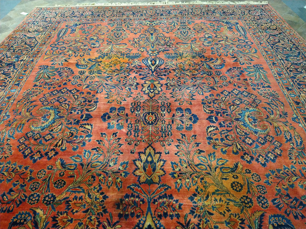 10.6 x 13.11 Sarouk RUG Coral #F-5630