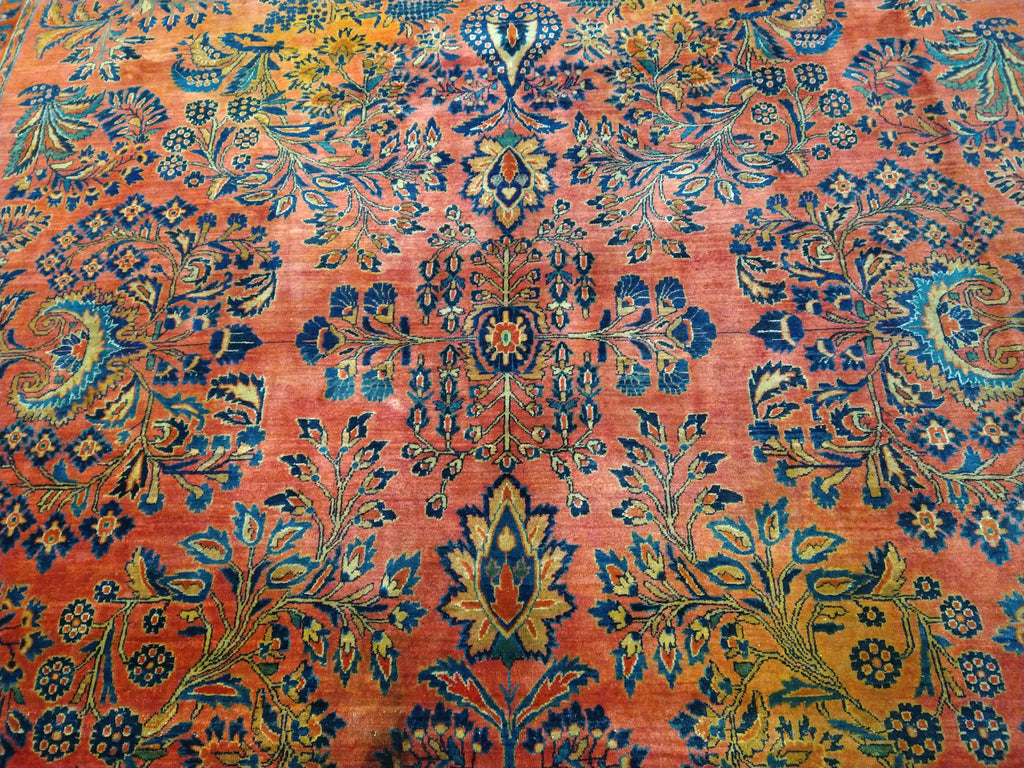 10.6 x 13.11 Sarouk RUG Coral #F-5630