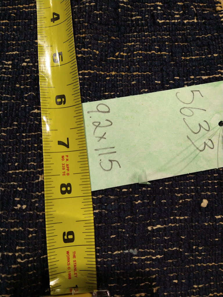 9.2 x 11.5 CHINA ART DECO RUG 1930's Blue #F-5633