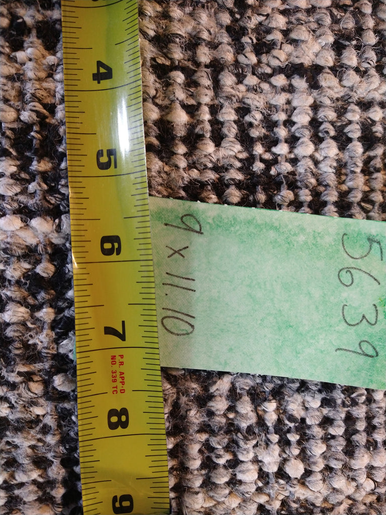 9 x 11.10 GRAY Modern Calvin Rug Hand-knotted in India #F-5639