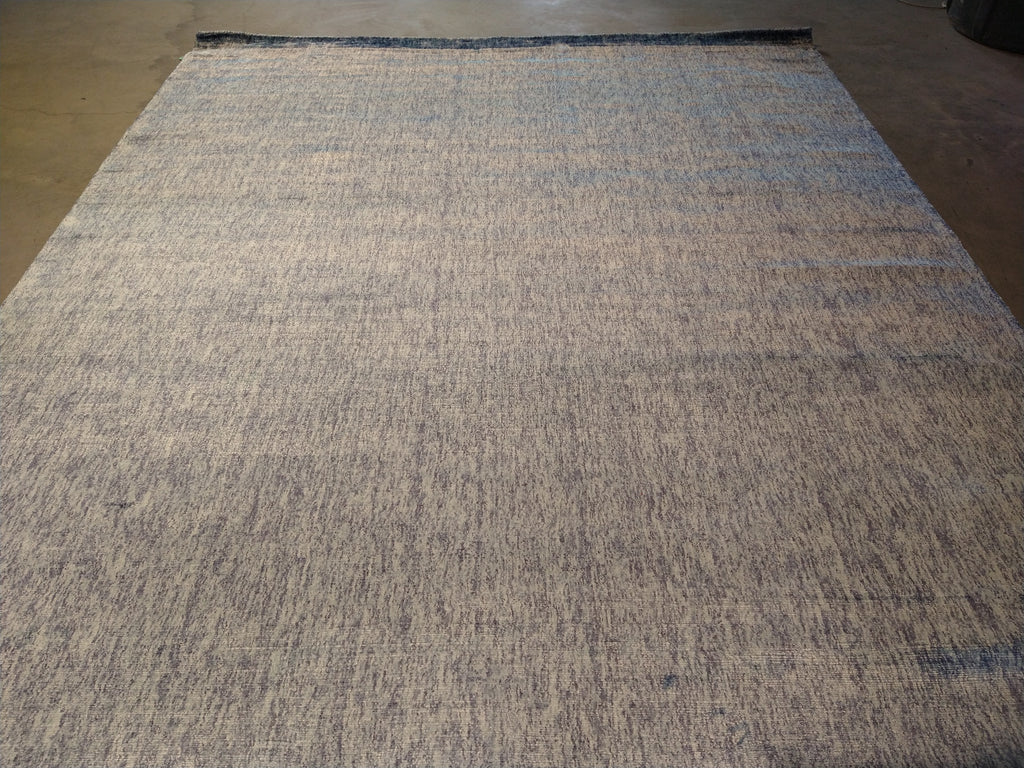 6.1 x 9.3 LIGHT BLUE MODERN AREA RUG Handmade in India #F-5650