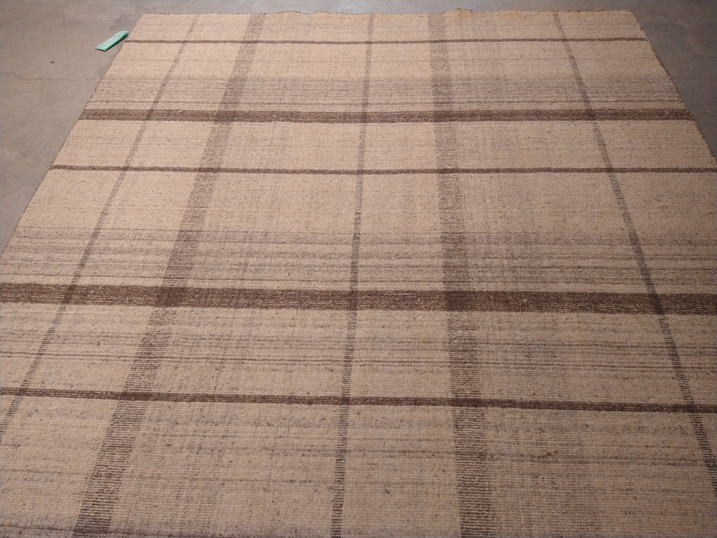 5.6 x 8 Natural Handmade Flat weave Kilim double sided handmade #F-5653