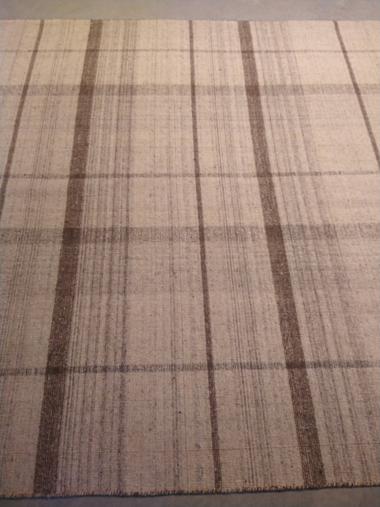 5.6 x 8 Natural Handmade Flat weave Kilim double sided handmade #F-5653