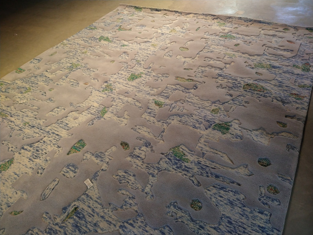 9' x 12' Contemporary Hand-tuftted Rug Raised Pile #F-5658